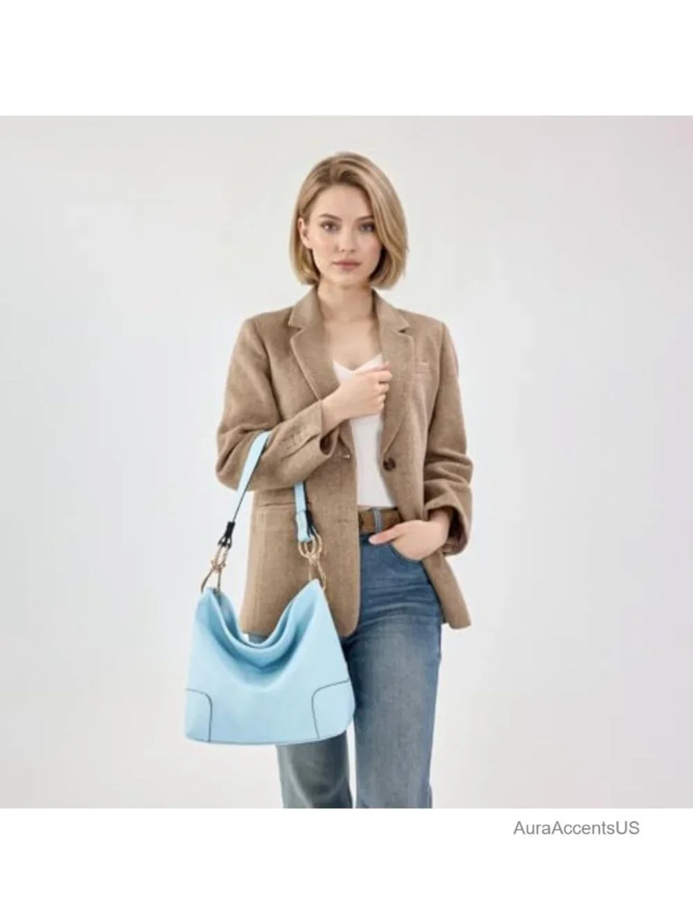 Faux Leather Hobo Bag Top Handle Satchel Shoulder Purse Women's Handbag